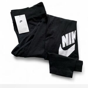 Nike NTW Tight fit high rise full length black leggings